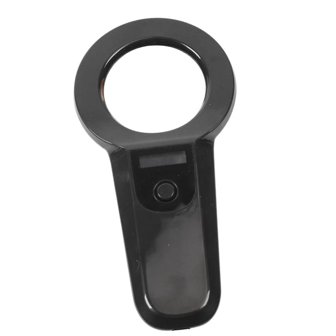 Scanner de puces électroniques pour animaux de compagnie, lecteur d'identification de puces pour animaux de compagnie, rechargeable par Bluetooth, portable, pour animaux de compagnie black