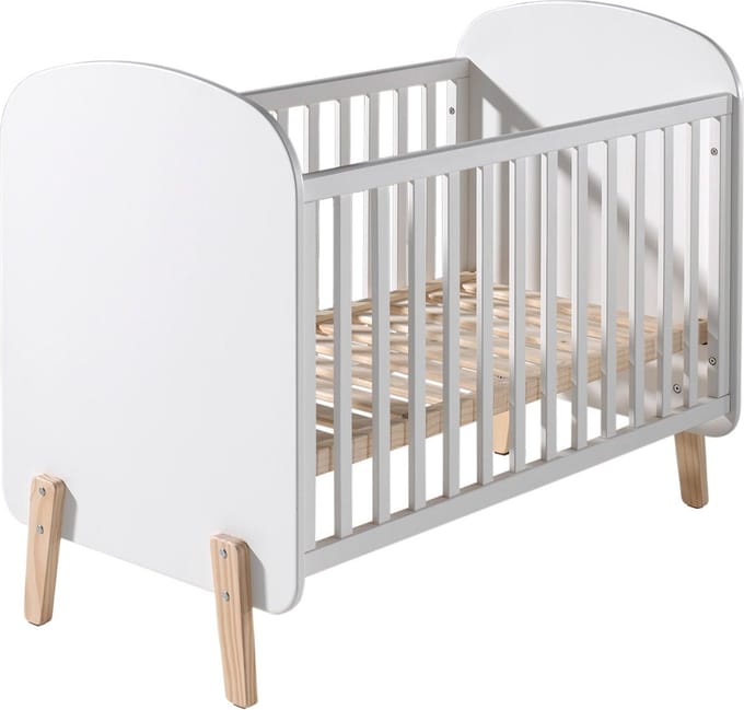 Babybed Jill Wit - MDF hout - Hoogte 94 cm