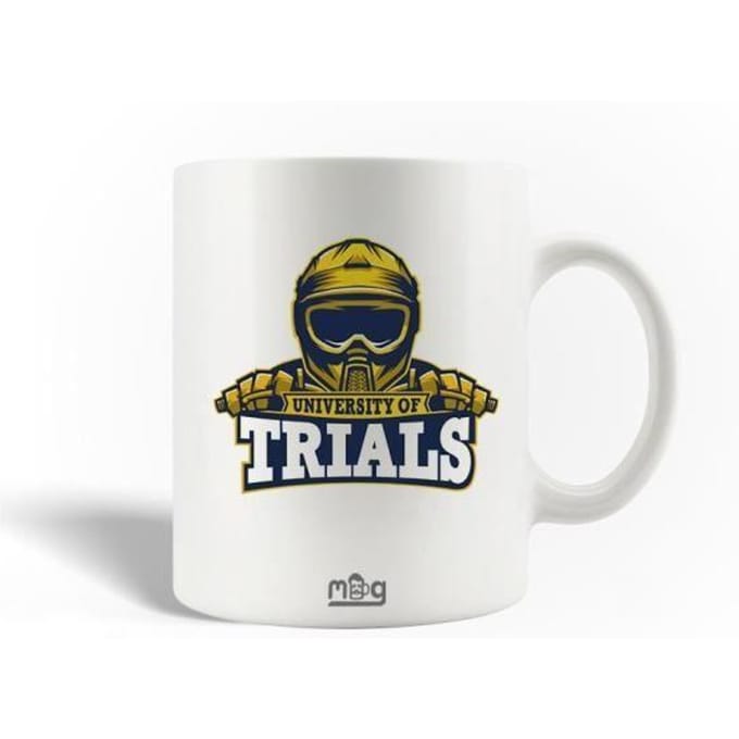 Mug en Céramique - MANIACASE - University of Trials - 30cl - Blanc - Compatible lave-vaisselle