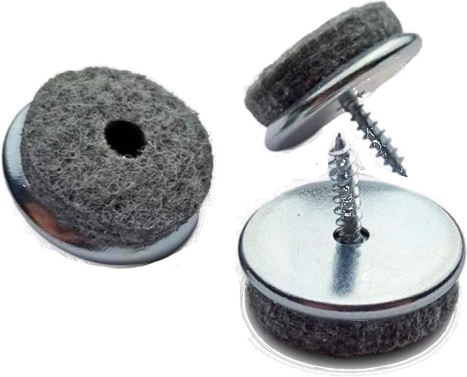 Qlinq Viltglijder Schroef - Metaal - 20 mm - 8 Stuks