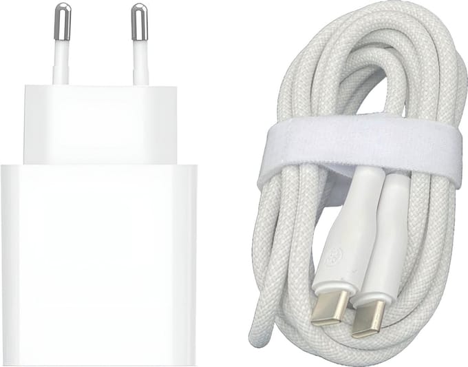 30w usb C Adapter + usb C Kabel - 2 Meter - Snellader - Super Fast Charging - 30 Watt - Power Delivery - Quick Charge - Snel Oplader - Usb C naar usb C