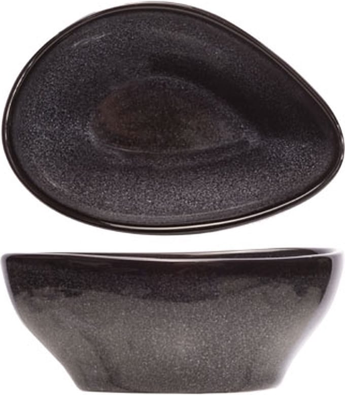 Black Granite Schaaltje 14x10,5xh6cmdriehoekig