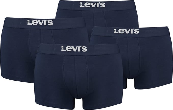 BOXERS 4-pack Levi's Solid Basic herenboxershorts, gemaakt van biologisch katoen