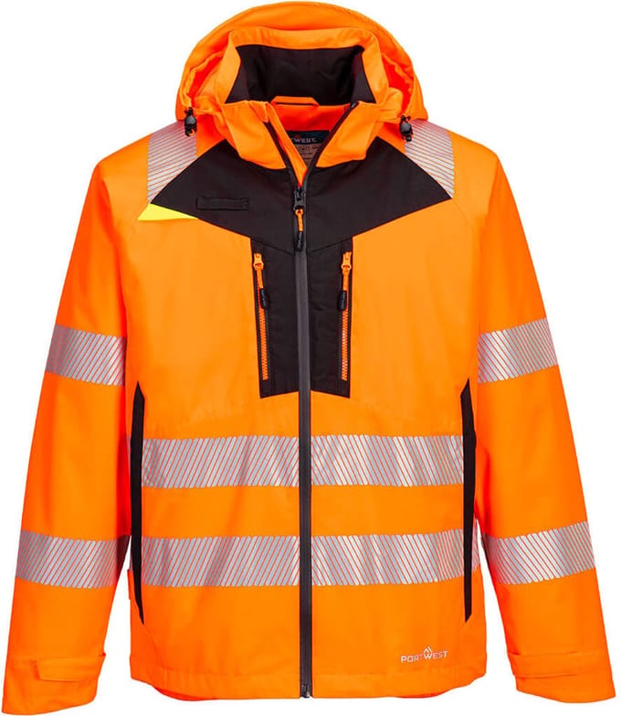 Portwest DX4 Hi-Vis Regenjack DX462 - Oranje - M