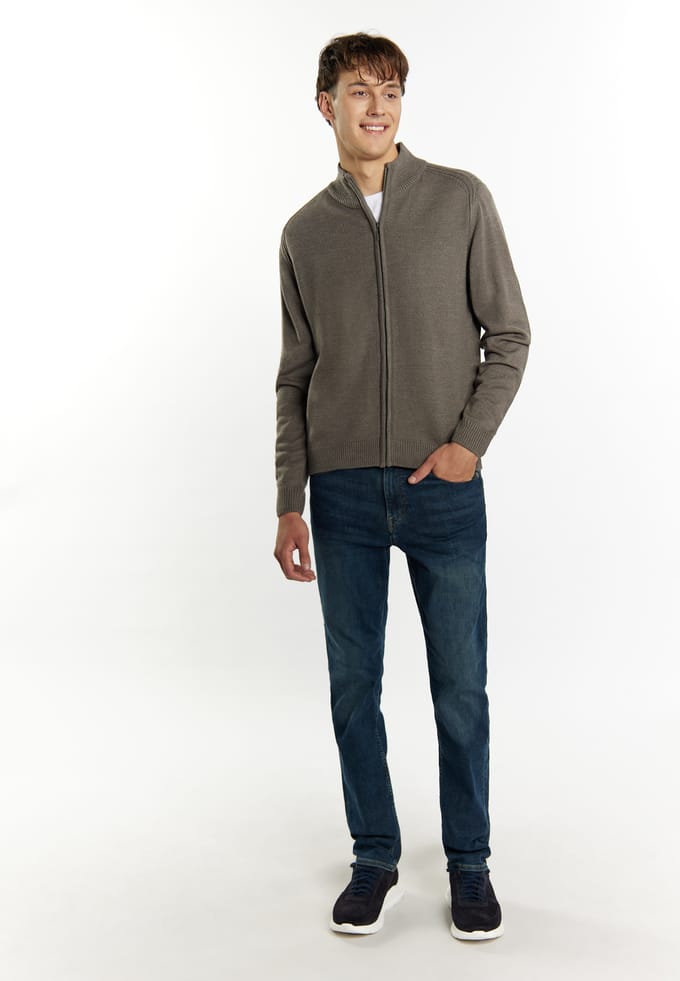 Mo Vest Heren licht grijs melange