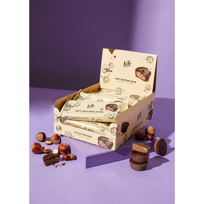 Bio vegan nut butter cups salty hazelnut 12 x 3 x 13 g