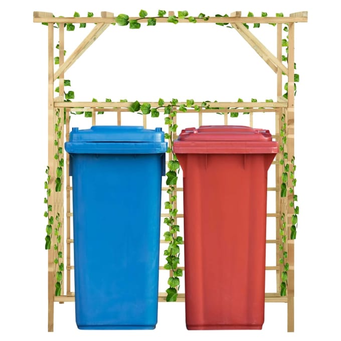 vidaXL - Pergola - voor - 2 - containers - geïmpregneerd - grenenhout