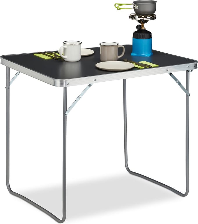 campingtafel inklapbaar - aluminium - klaptafel - 70 x 80 x 60 cm - lichtgewicht