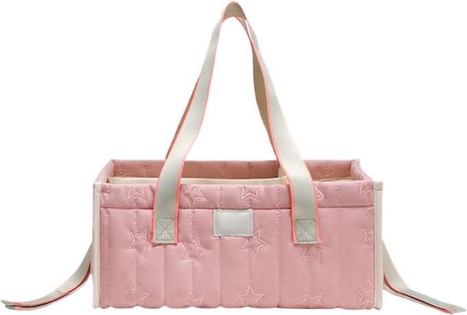 Draagbare Luiertas - Luier Organizer - Baby Verzorging - Verstelbare Indeling - 35 x 25 x 7 cm - Grijs
