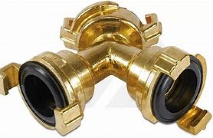 bevo MEGA Y-stuk snelkoppeling messing slangmaat 9,5-38 mm - 4205...