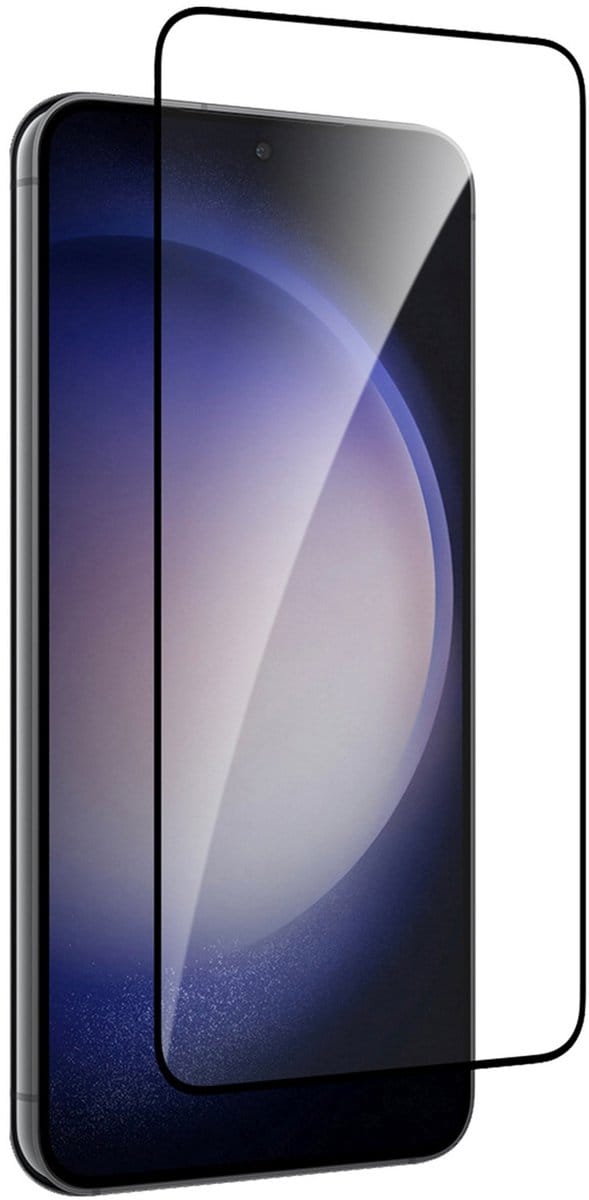 Puro Frame Tempered Glass - Tempered Glass - Zwarte Rand - Case Friendly - Samsung Galaxy S25/S24