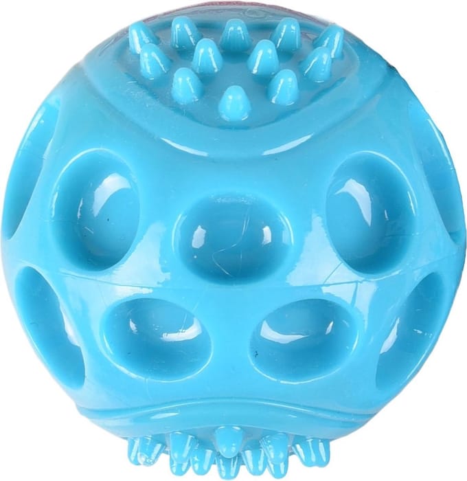 Flamingo Bal Wido - Hondenspeelgoed - Blauw - 8cm