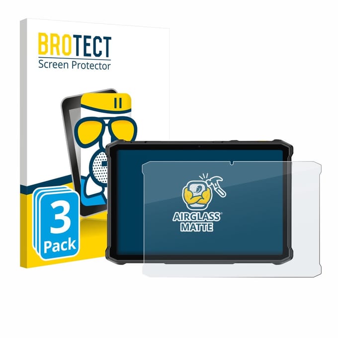 BROTECT - Screenprotector voor Ulefone Armor Pad 5 Ultra - Folie Beschermfolie Beschermglas matte 3 Stuks