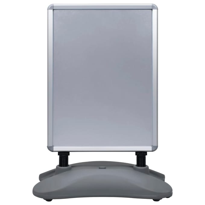 vidaXL - Posterstandaard - A1 - waterdicht - aluminiumlegering - grijs