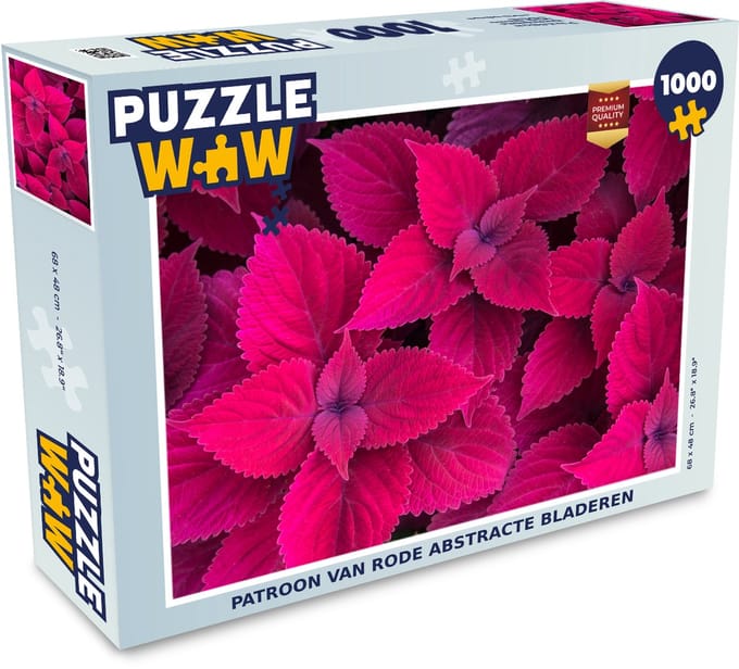 Puzzel Bladeren - Abstract - Patroon - Legpuzzel - Puzzel 1000 stukjes volwassenen