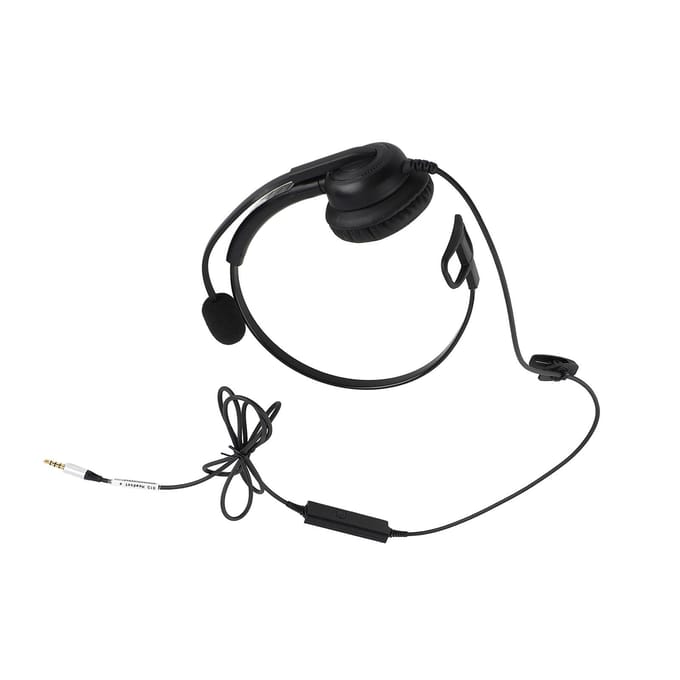 Comfortabele, lichtgewicht headset met ruisonderdrukking, bekabelde computerheadset met microfoon voor gesprekken.