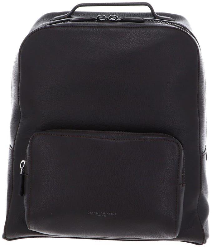 GIANNI CHIARINI Leren Rugzak met laptopvak Florence Backpack T.Moro Donkerbruin