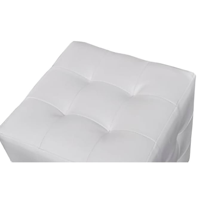 vidaXL - Krukken - 2 - st - kubusvormig - wit
