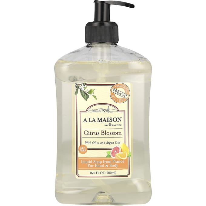 A La Maison de Provence, Hand & Body Liquid Soap, Citrus Petals, 16.9 fl oz (500 ml) beige