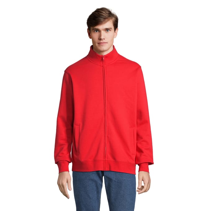 SOLS Cooper Full Zip jas voor volwassenen (Helder rood)