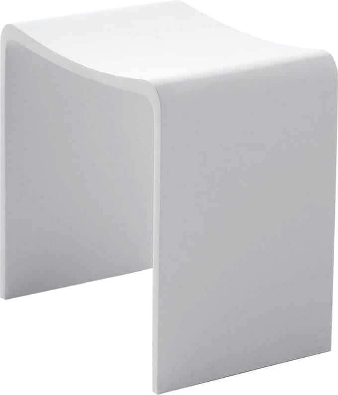 Saqu Spa Deluxe solid surface kruk 40x30x42,5cm mat wit