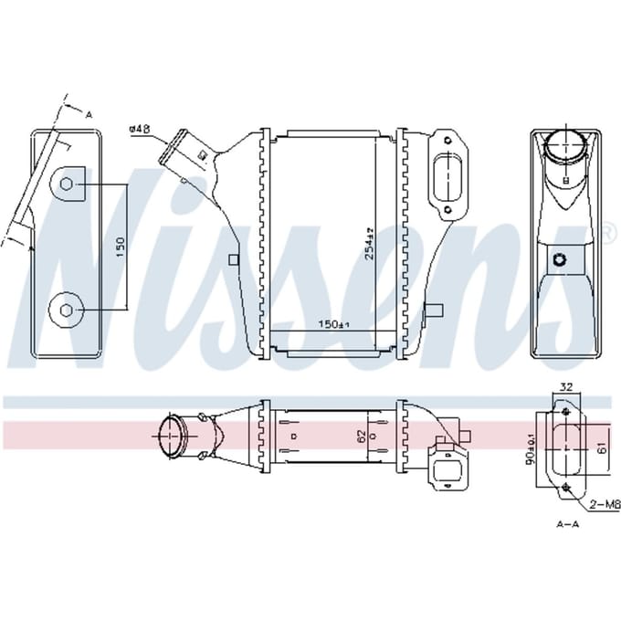 Intercooler NISSENS 961421