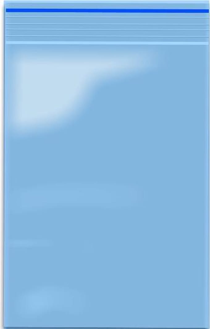 100x Gripzakjes 40 x 60mm Blue Tinted/ Blauw Tint 60 micron