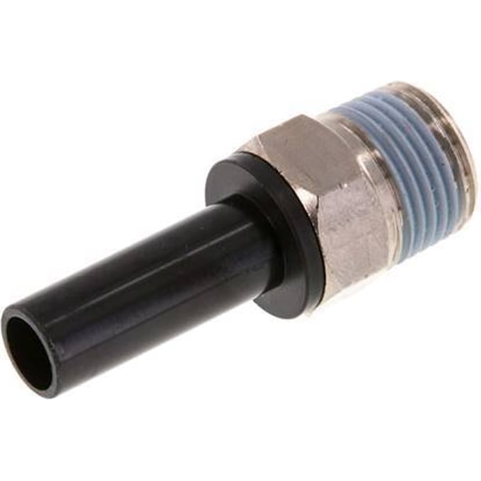 10mm x 3/8'' NPT insteekfitting Messing/PA 66 Buitendraad NBR [2 Stuks]