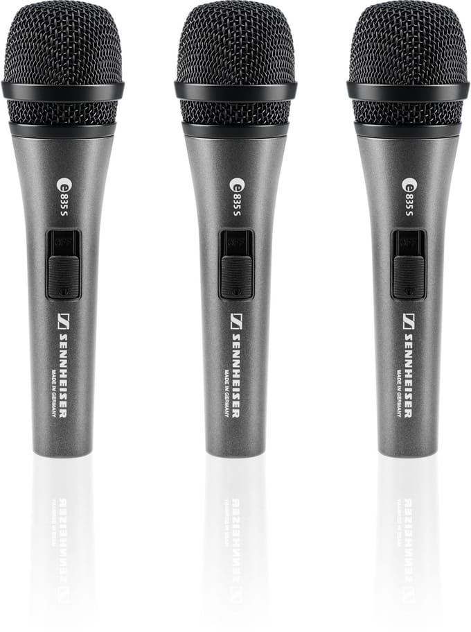 Sennheiser 3-PACK e835-S - Zangmicrofoon