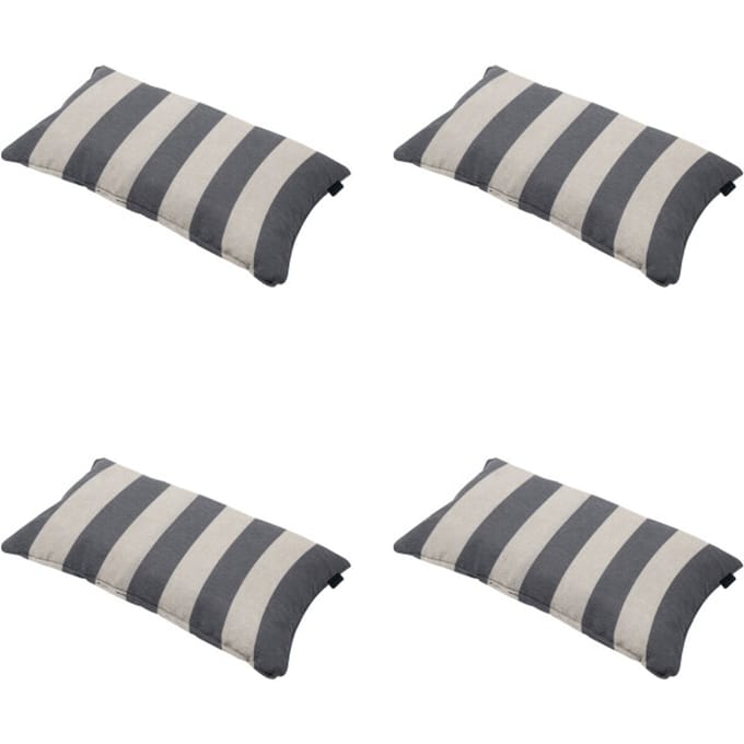 Madison - Sierkussen Amora - Grijs - 30x50x10cm - Set van 4