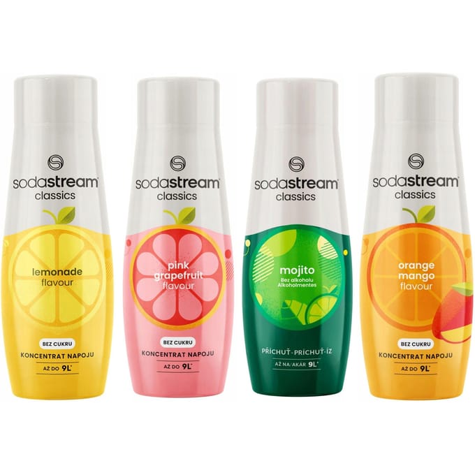Sodastream - Limonadesiropen - Sinaasappel-Mango - Limonade - Grapefruit - Mojito
