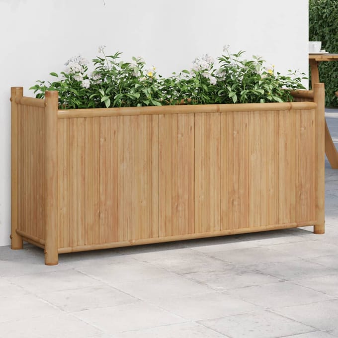 vidaXL - Plantenbak - 100x30x50 - cm - bamboe