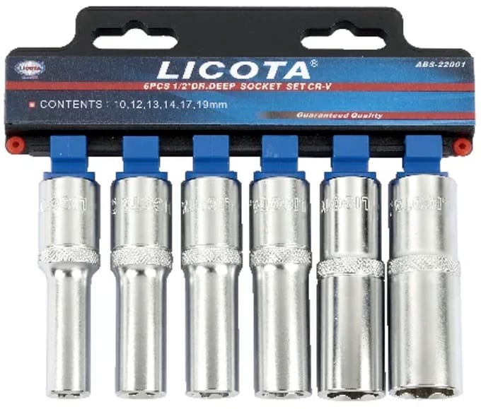 1/2" Dopsleutelset Super Lock 10-19mm – Hoogwaardig Staal