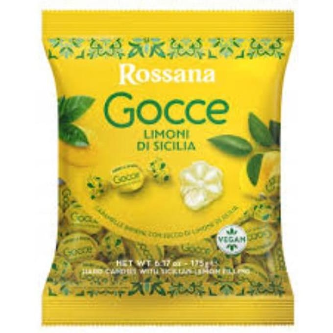 Rossana Druppels Snoepjes Karamel snoepjes met citroenvulling Fida 175g