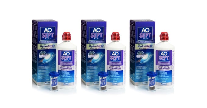 AOSEPT® Plus with HydraGlyde | 2x 360ml | Duopack - 2 lenshouders