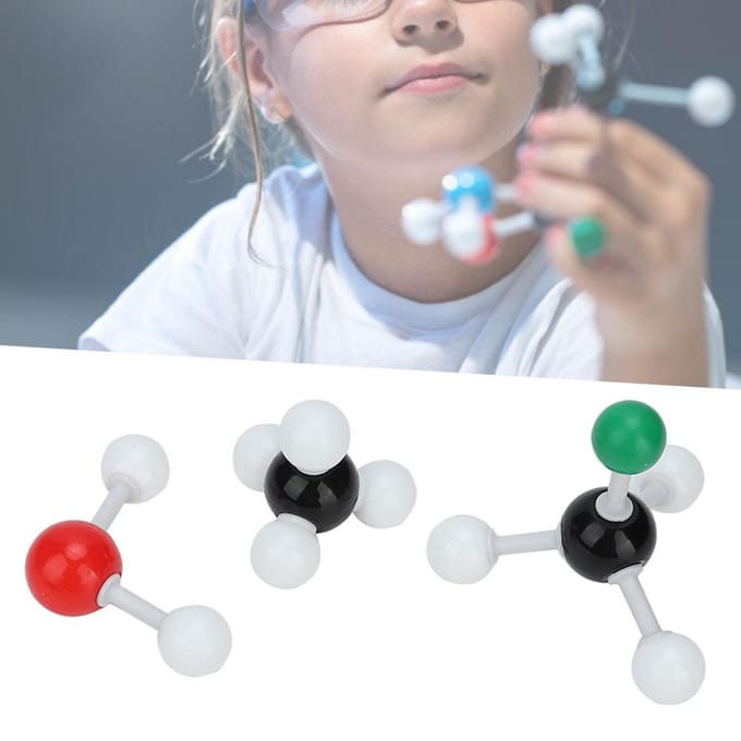 122 Stuks Moleculaire Organische Anorganische Structuur Kit Atoom Link Model Set voor Student Leraar white