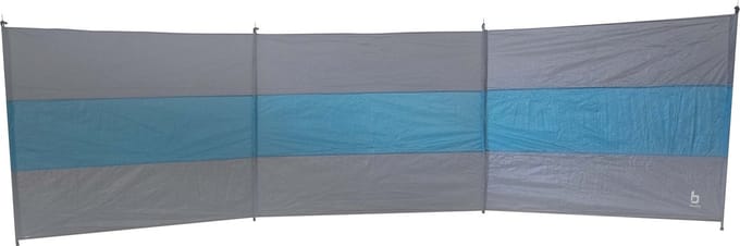 Bo-Camp - Windscherm - Brendan - 3 Vakken - Grijs/Blauw