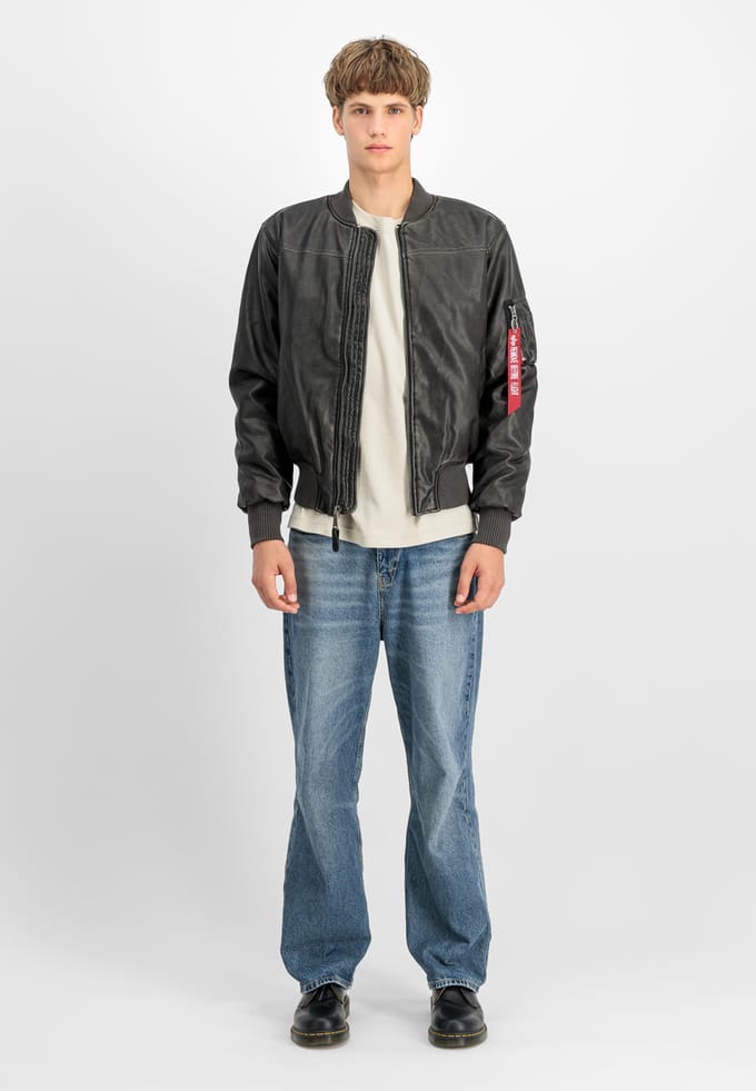 Leren jas Alpha Industries MA-1 FL Vintage