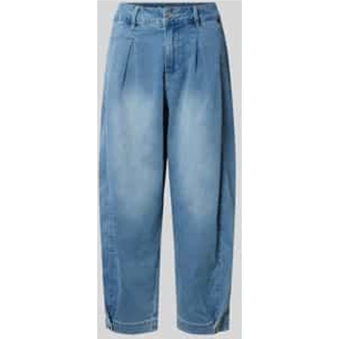 barrel fit jeans met steekzakken model 'Alba Cozy'