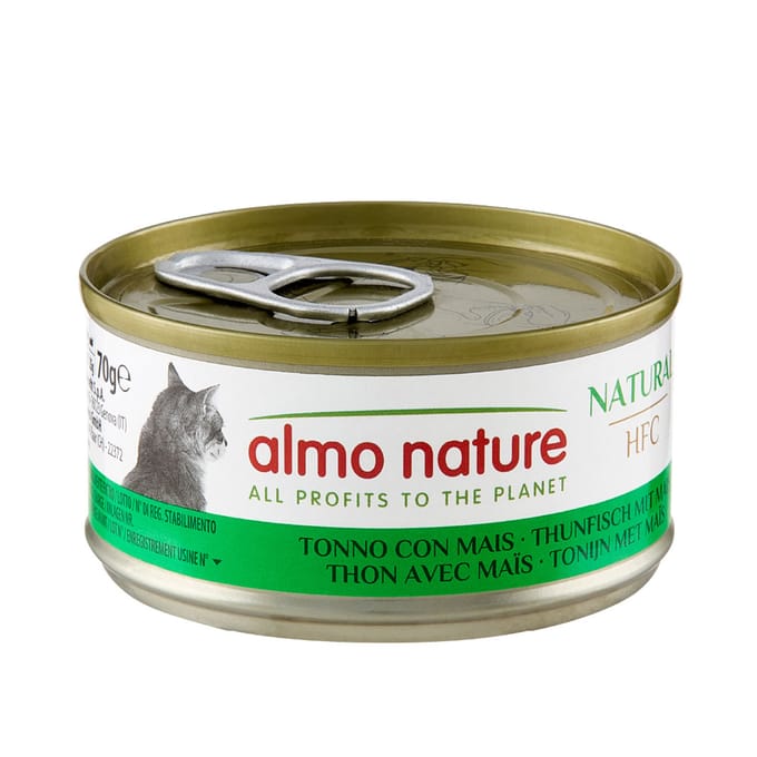 24 x 70 g Tonijn Almo Nature HFC Natural kattenvoer