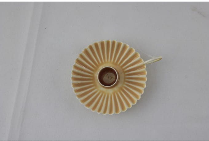 Kandelaar beige 11x9x3cm