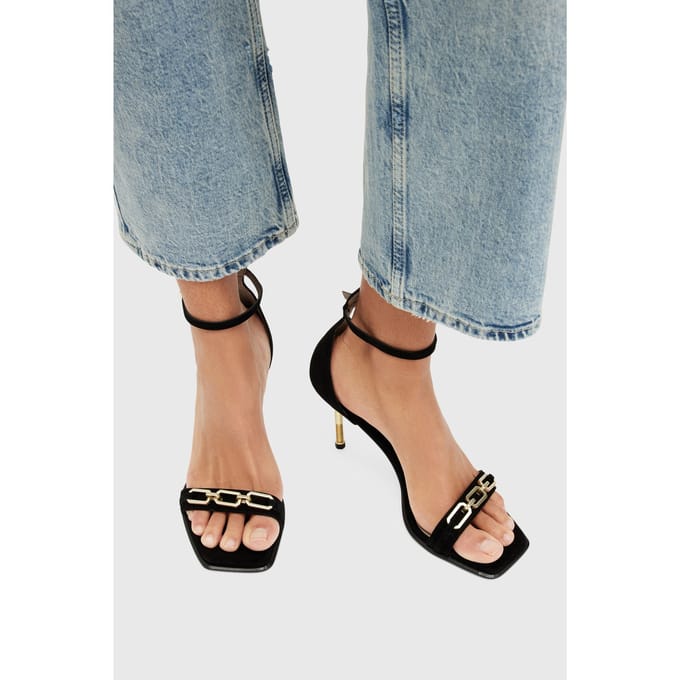 AllSaints Bridget Chain Sandal Black Taglia: 37 | Infradito Outlet | Donna | Nero