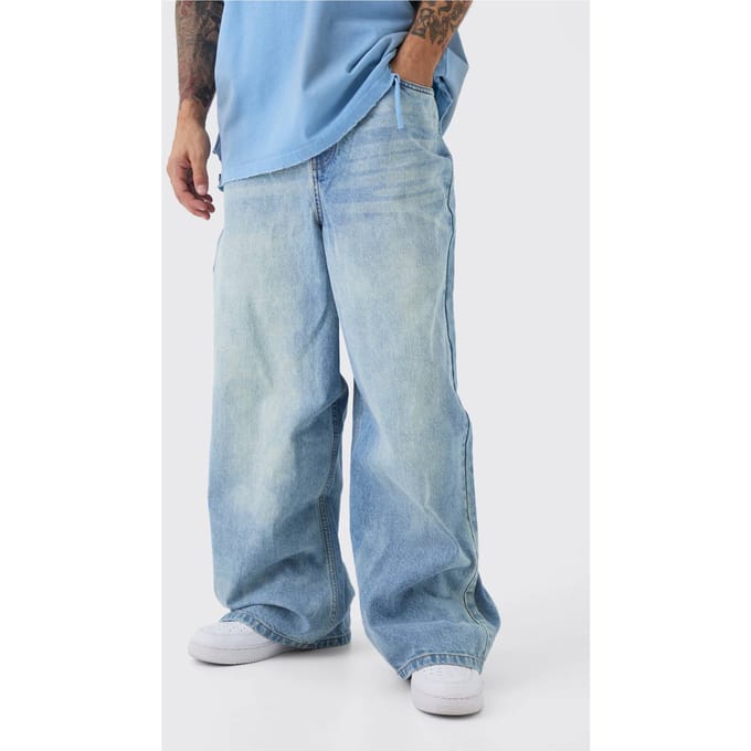 Essential Parachute Fit Jeans | Antique Blue | Size 52R