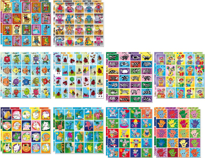 Stammetjes - Beloningsstickers - Fantasie A - 432 stuks
