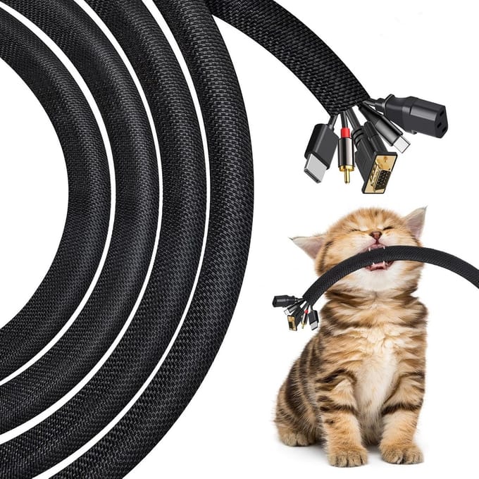 Flexibele Kabelgoot Zelfsluitend 3 Meter 10mm Bescherming Tegen Knaagdieren