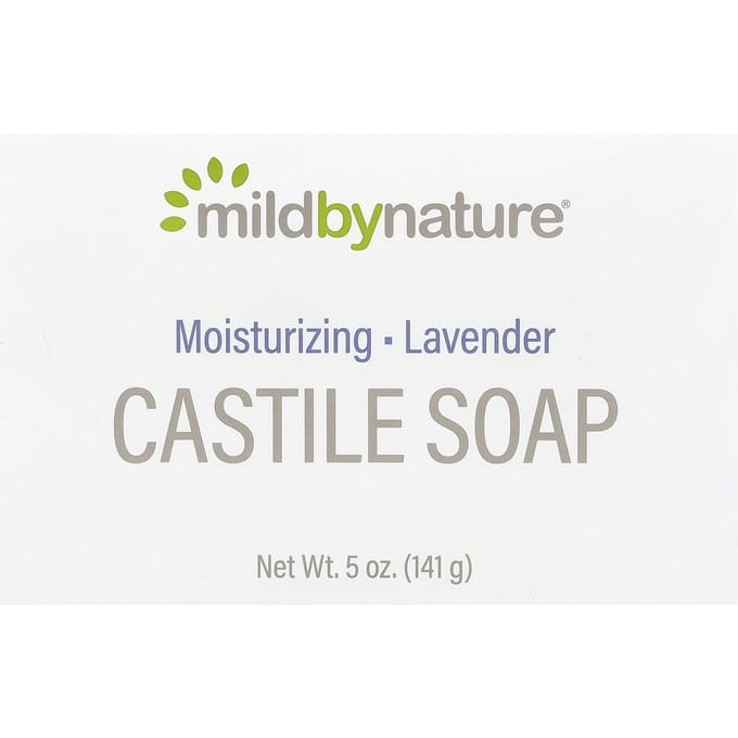 Mild By Nature, Castile Soap, Lavender Scent, 5 oz (141 g) gray