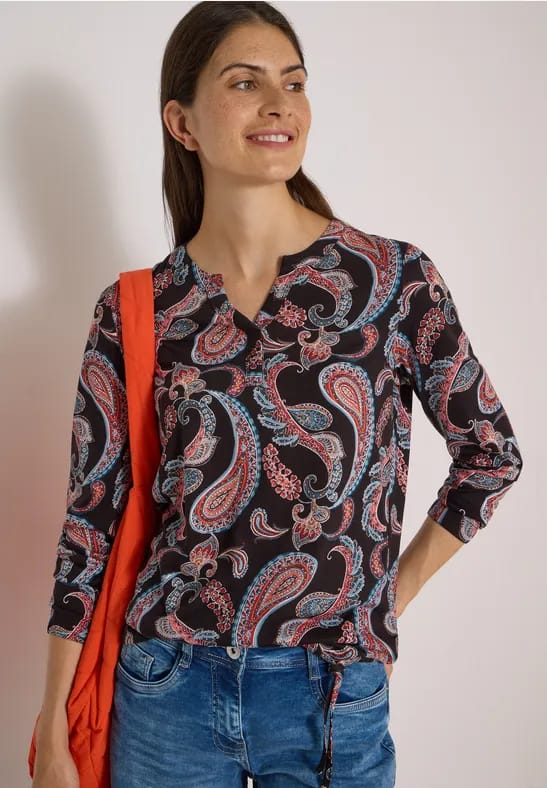 Shirt met lange mouwen in tuniekstijl
