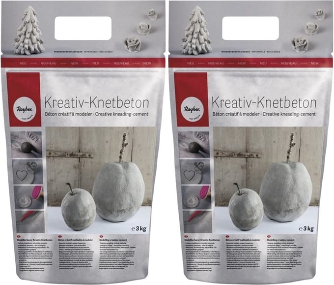 Creatief betonklei kneedbaar - 6 kg - Kneedbaar cement klei - Hobby/knutsel materiaal