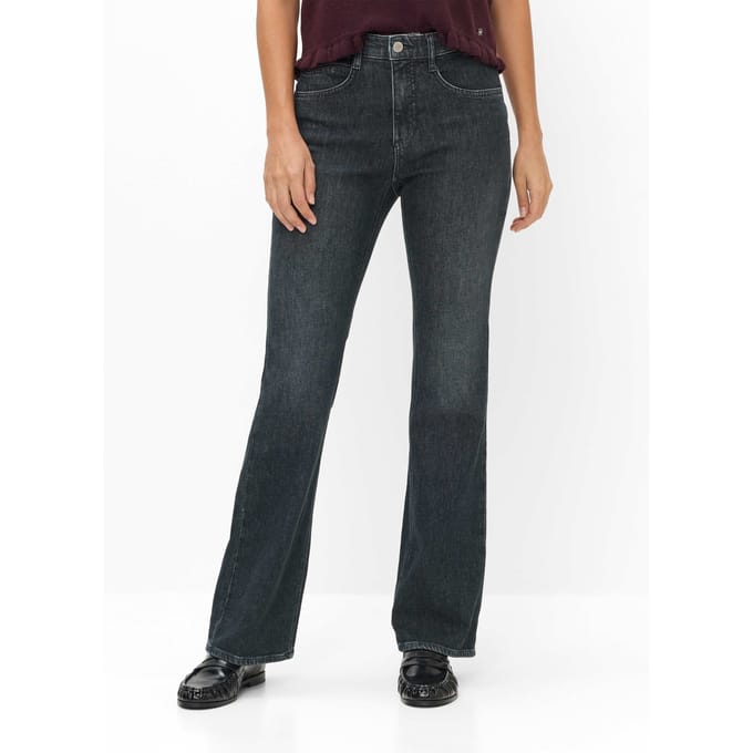 Brax Dames Jeans  Style MARY USED DARK GREY, denim donkergrijs, maat 44