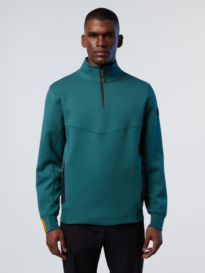 North Sails Sweatshirt Interlock halve rits